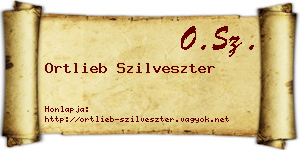 Ortlieb Szilveszter névjegykártya